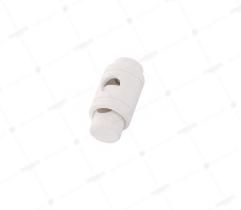 Plastic String Stopper Single 5 mm - White