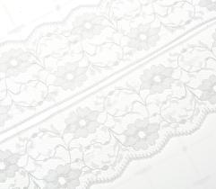 Koronka 58 mm - białe kwiaty