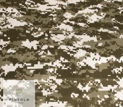 Tkanina Elanobawełna - Kamuflaż  pixel