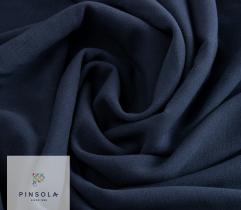 Elastic fabric ala crepe - navy blue