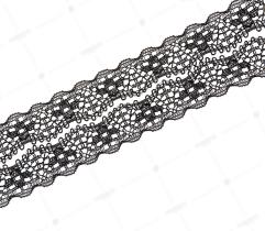 Lace tape 15 mm - Black