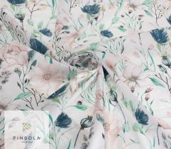 Cotton fabric - Pastel flowers
