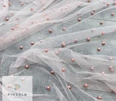 Pearls on Tulle - light pink