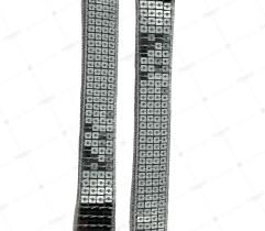 Sequin tape 20 mm - silver