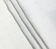 sznurek kryształowy 3  mm - biały