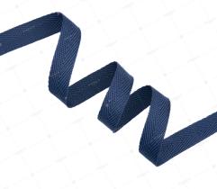 Fischgrät-Gurtband 20 mm - Marineblau