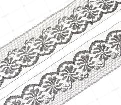 Lace ribbon 55 mm - Black