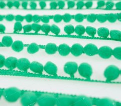 Pompon, decorative tape, PA-18 green