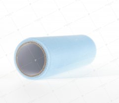 BŁĘKITNY TIUL NA SZPULCE 15 CM X 9 M (581)