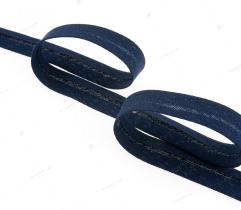 Trim, cotton, 18mm, navy, 452