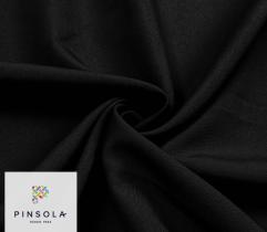 Woven Fabric for Curtains Panama - Black