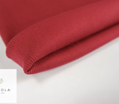 Rib Knit Fabric 60 cm Tubular - Burgundy