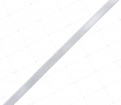 Ribbon, satin, light grey, 6mm 