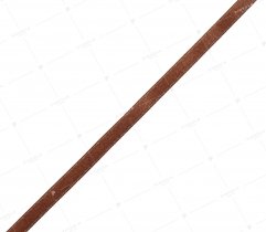 Ribbon, satin, dark brown, 6 mm
