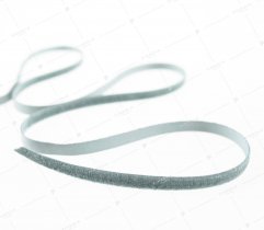Velvet ribbon, grey, 9 mm (418)