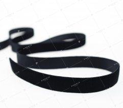 Velvet ribbon 16 mm - black (389)