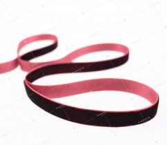 Velvet ribbon 16 mm - maroon (417) 