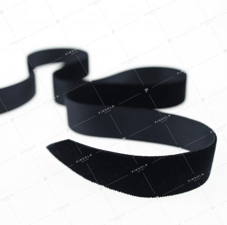 Black velvet ribbon 25 mm