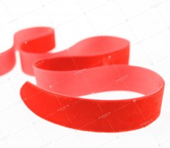 Velvet ribbon 25 mm - red (422) 