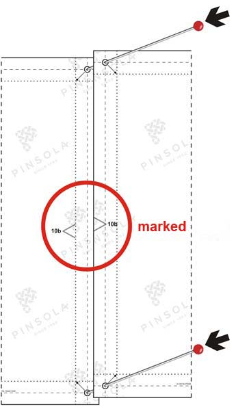 Tailoring patterns – print-outs matched