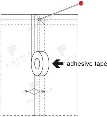 Tailoring patterns – connecting the print-outs with adhesive tape