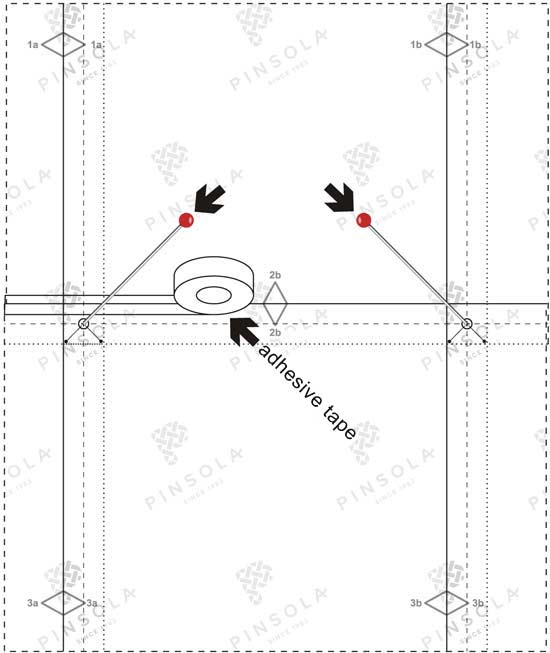 Tailoring patterns – taping the lines