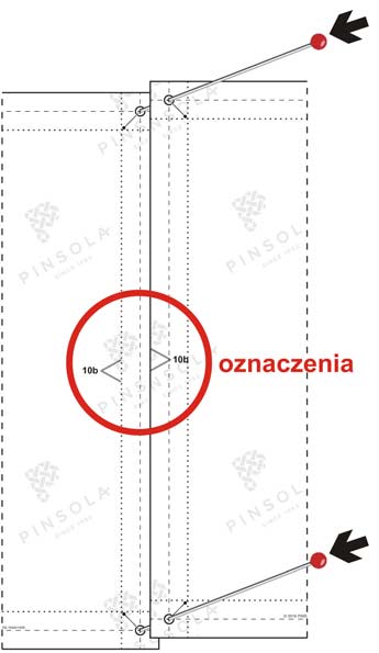 Wykroje krawieckie - pasowanie kartek